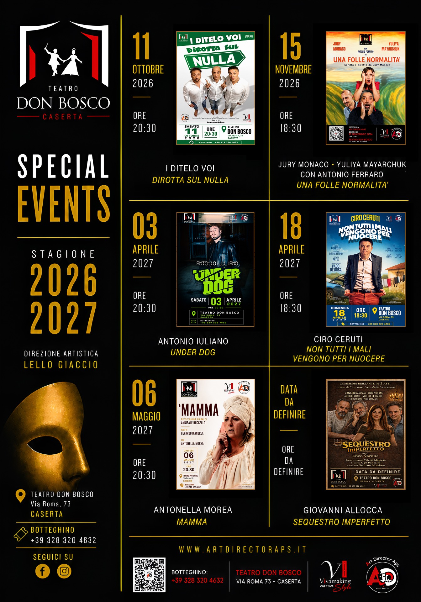 Special Events 2026/2027